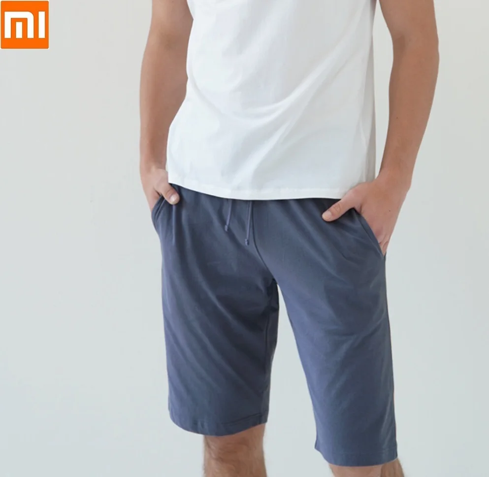 Xiaomi новые удобные хлопковые повседневные домашние мужские шорты, домашние уличные короткие штаны, мужские спортивные штаны