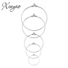 20 шт.компл. 20 40 мм круглые серьги из нержавеющей стали, Классические клипсы для ушей, крючки для DIY материал для изготовления ювелирных изделий