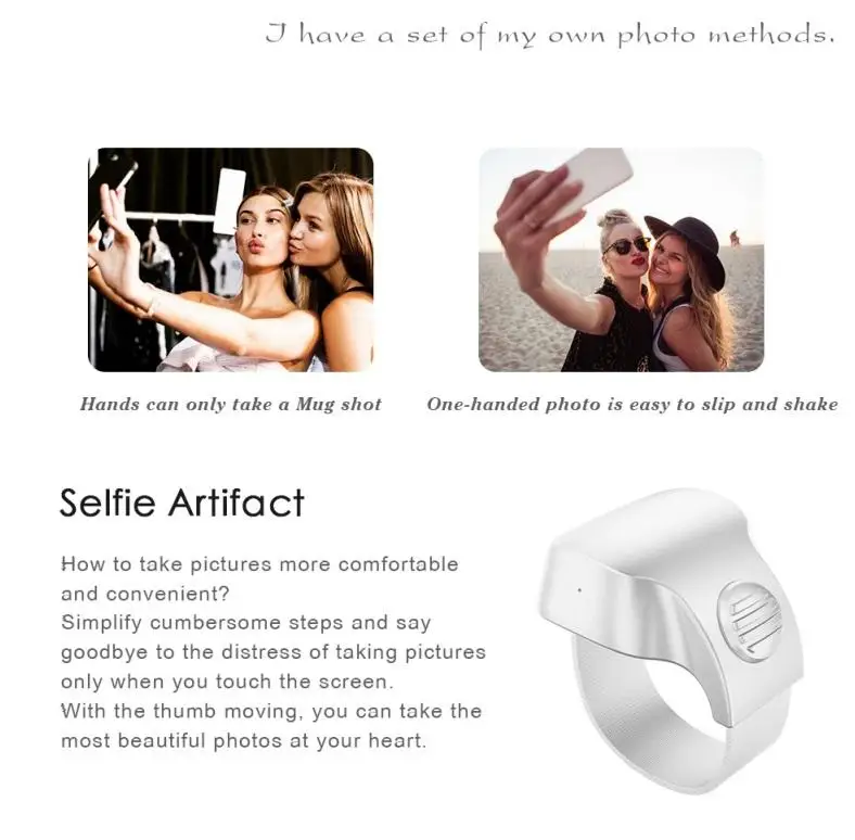 Беспроводное мини-кольцо для селфи с пультом дистанционного управления телефона