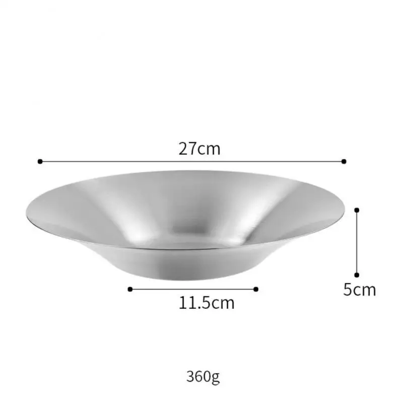 Creative Stainless Steel Straw Hat Plate Pasta Salad Deep Soup Household Tableware Dish Western Food | Дом и сад