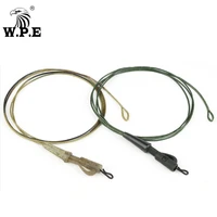 w p e 3pcs1pack 35lb45lb braided lead core fishing line carp fishing lead clip feeder method connector swivel carp fish tackle