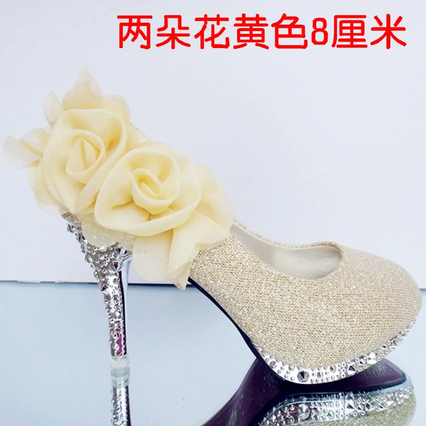 Подарок для взрослых Женские туфли на высоком каблуке Свадебные шпильке с