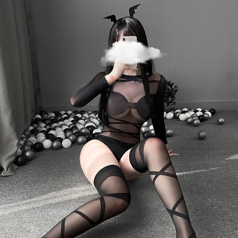 

Сетчатое прозрачное Эротическое нижнее белье, женское боди, костюм кошки, сексуальное прозрачное трико, сексуальное женское белье на брете...