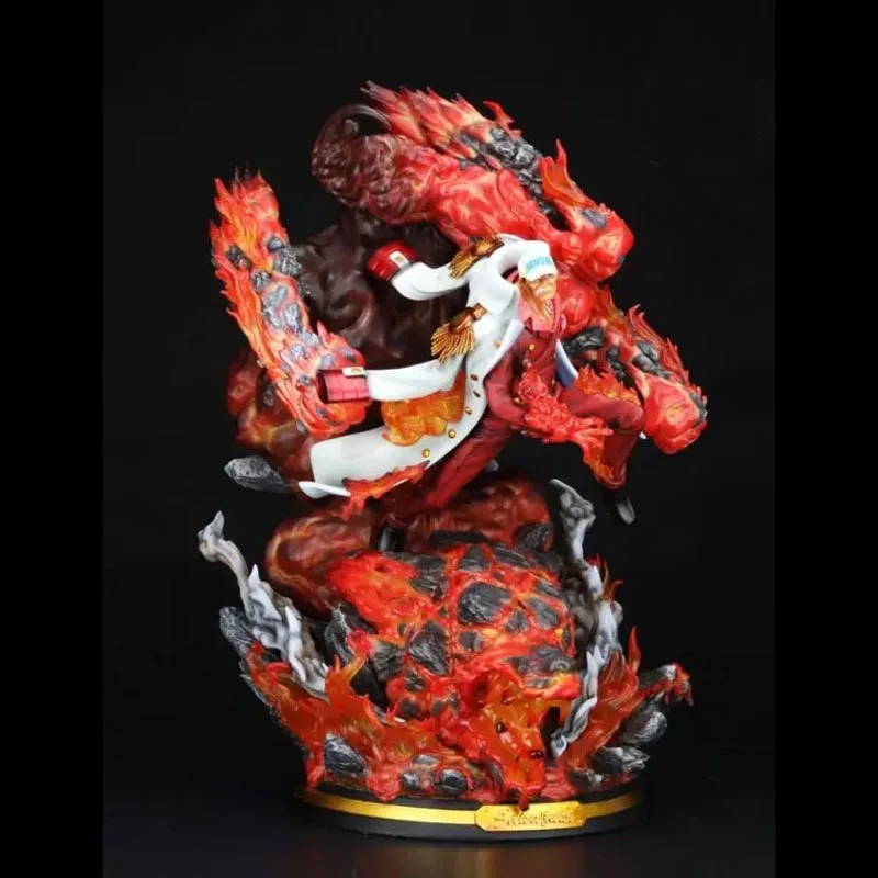 

One Piece Statue Three Generals Red Dog Hand Do Sakowski Red Dog Pandora Red Dog GK Action Figure Model Toy BOX 60CM Q219