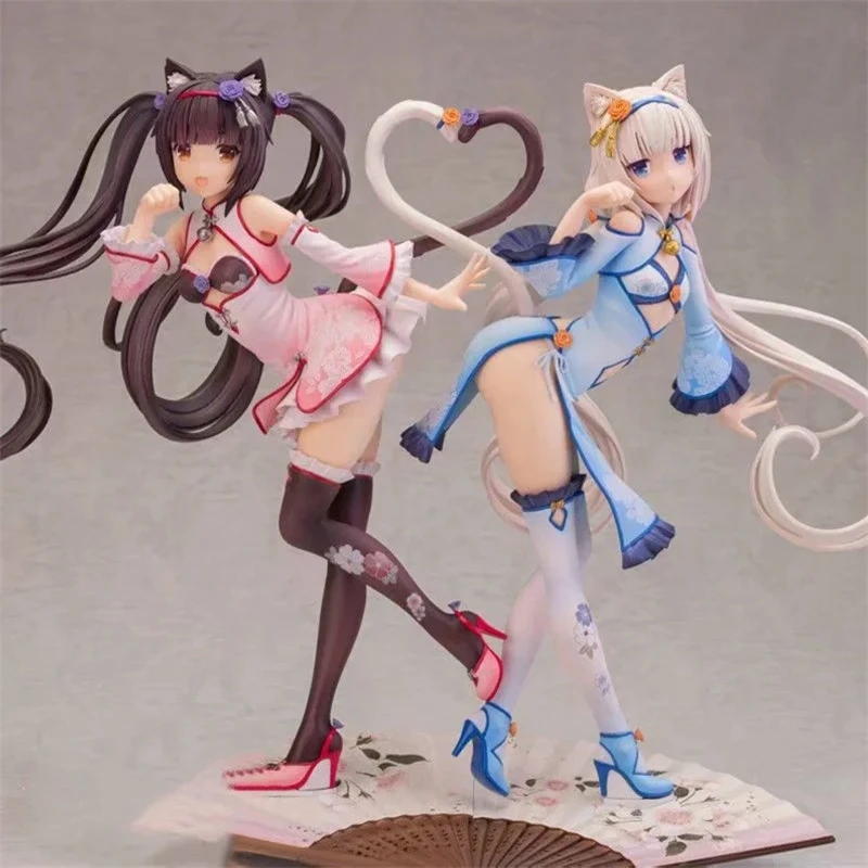 

Anime Nekopara Vanilla Chocola Chinese Dress Ver. 1/6 Scale PVC Action Figure Collectible Model Adult Cast Off Toys Gifts 24cm