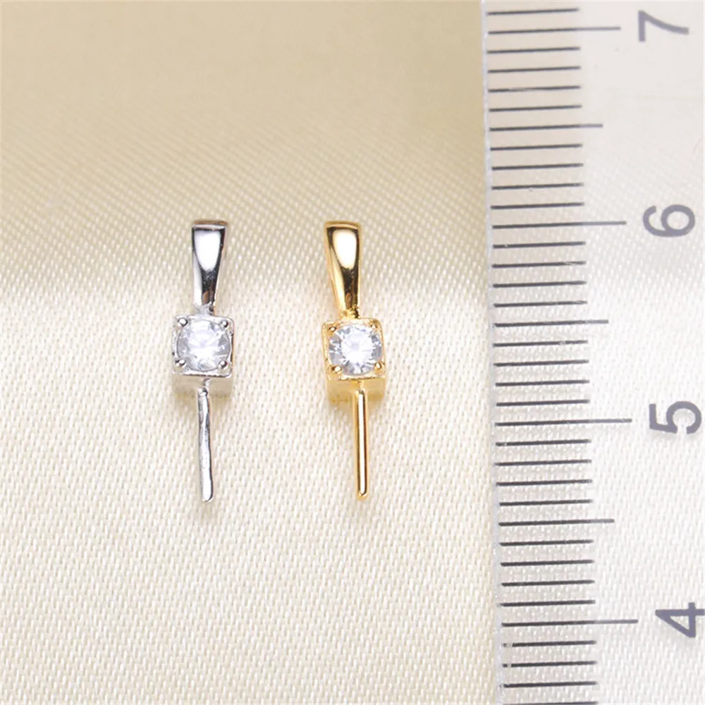 

Unique Design 925 Silver Pendant Component Findings Set Women's Parts for Oyster Edison Pearl Coral Jade Beads Stones No Pearl