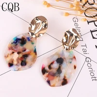 acrylic earrings for women acetate round pendant women big long drop dangle fashion bohemia jewelry dangle