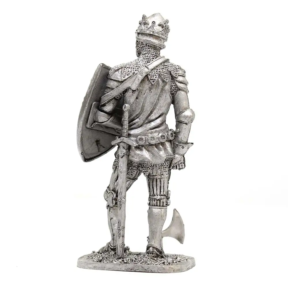 Король Франции Иоанн Второй Добрый 1356 год - оловянный солдатик фигурка 54 мм M237