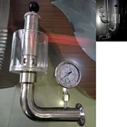 Резервуар для брожения 1,5 дюйма, предохранительный клапан из нержавеющей стали с манометром, SS304, санитарный вакуумный клапан