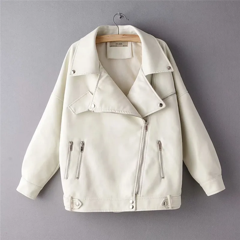 Женская кожаная куртка из искусственной кожи пальто с мехом в стиле панк