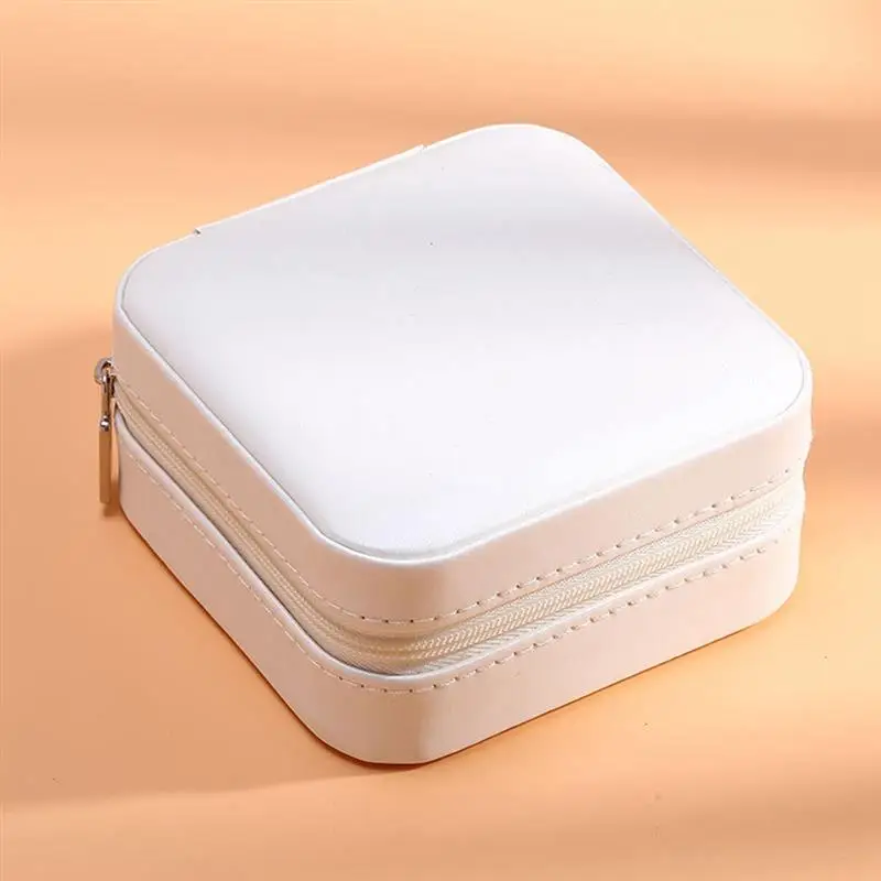 

New Arrival Faux leather Jewelry Box Earrings Organizer Fashion Simple Multipurpose Jewelry Box Earrings Storage Case