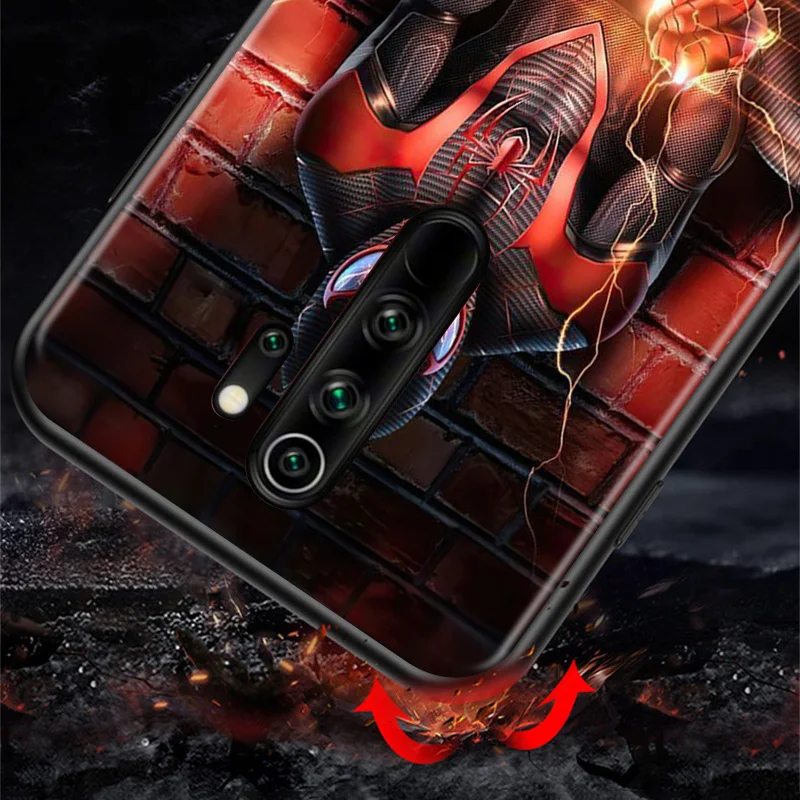 

Marvel Spider-Man Super Hero Avengers For Xiaomi Redmi K40 K30T K30S K30i K30 K20 10X 9T 9i 9AT Ultra Pro 5G Black Phone Case