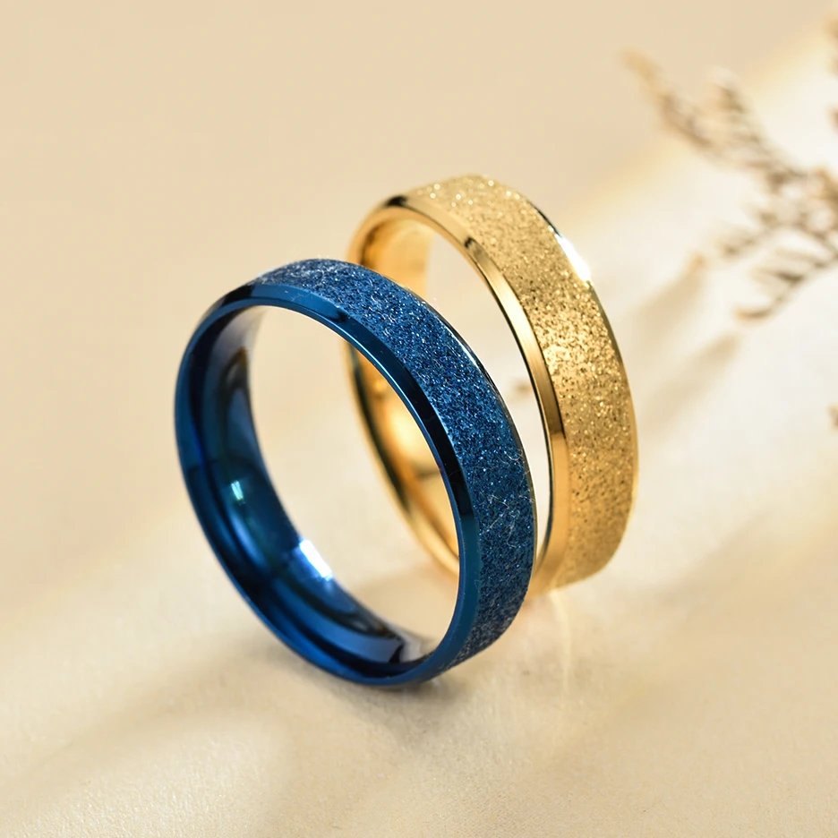 Набор мужских и женских колец из нержавеющей стали 6 мм | Украшения аксессуары