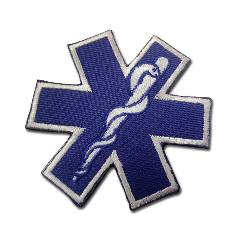 Значок с логотипом Синяя звезда жизни |