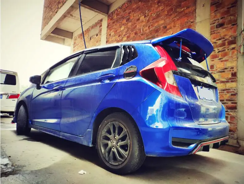АБС-пластик, автомобильный заднее крыло багажника выступ Спойлеры JDM-Стиль для Honda Jazz Fit GK5