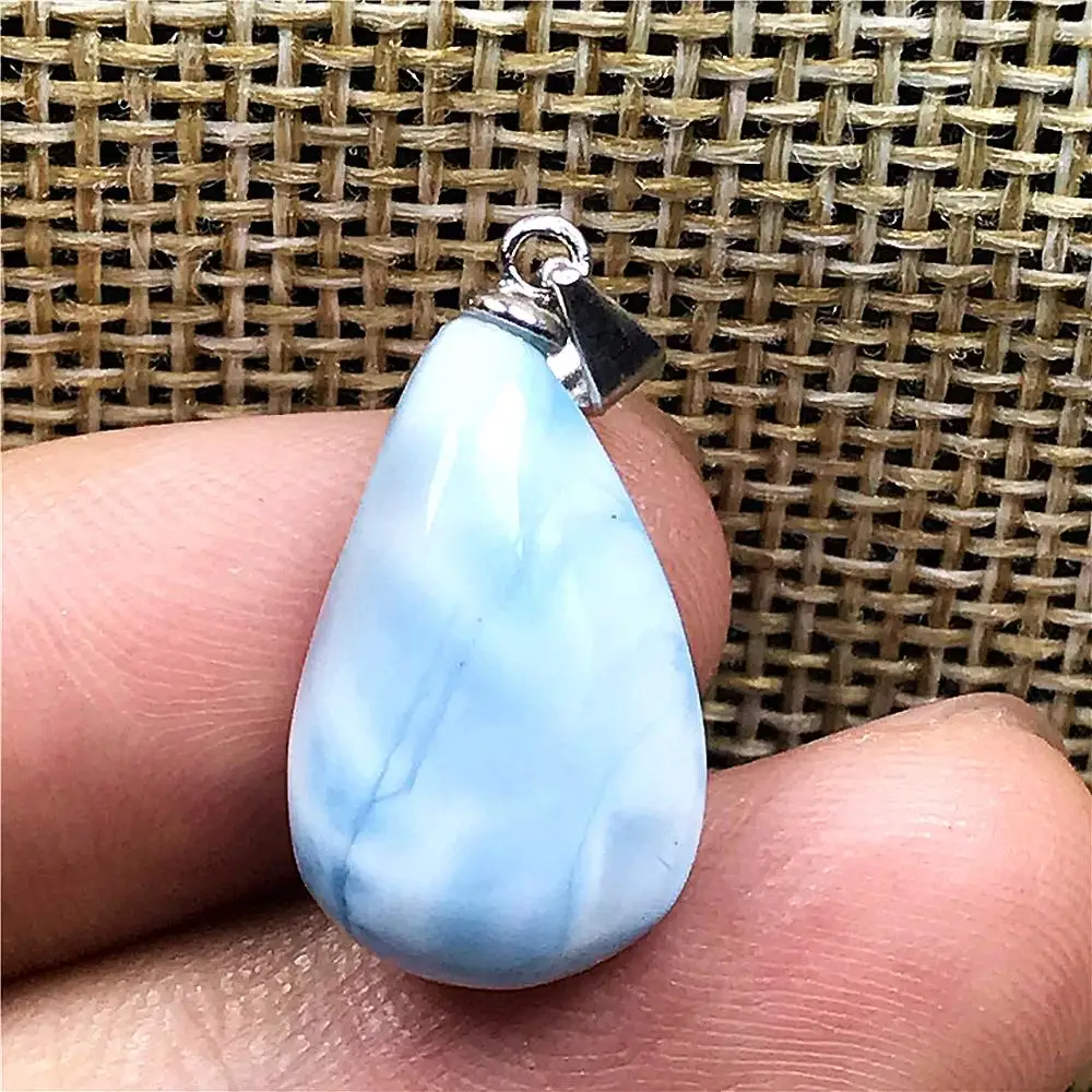 Подвеска Larimar из натурального голубого камня ювелирное украшение для женщин и