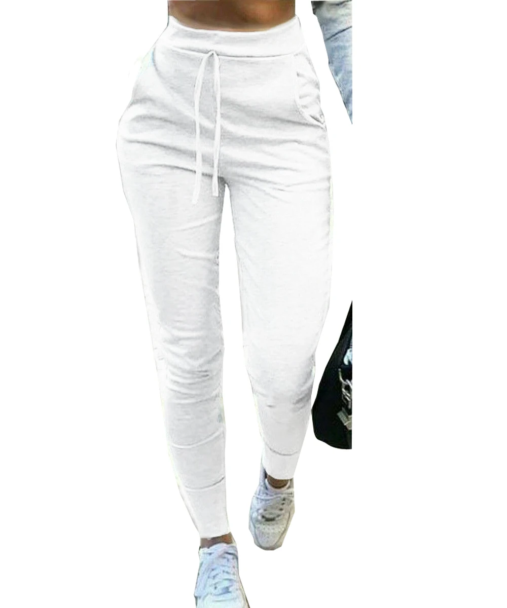 Спортивные штаны для женщин активного отдыха с высокой талией бега эластичные