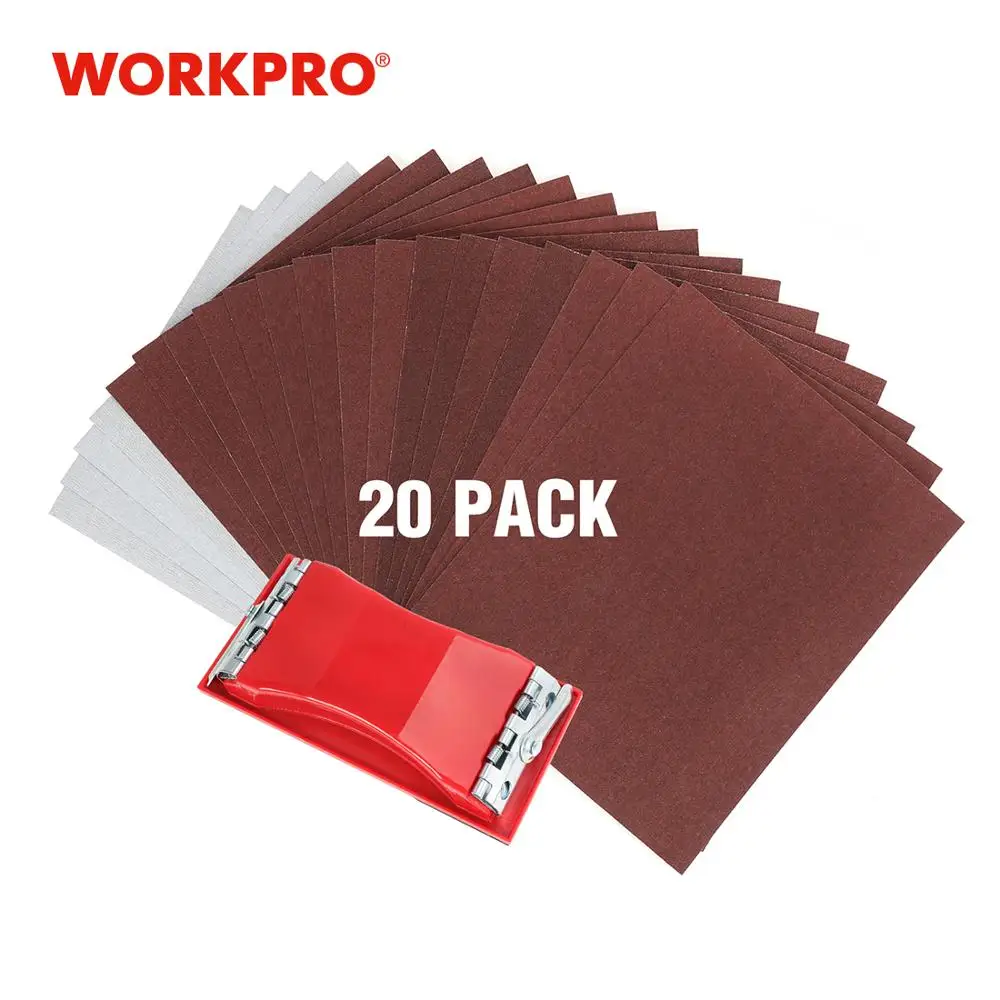 WORKPRO 24 шт мульти шлифование наждачной бумагой Бумага абразивная Деревообработка