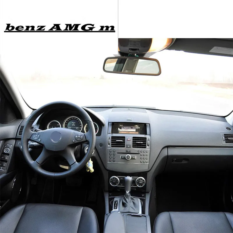 

Car Styling interior Buttons Sequins Decoration Cover defend Trim Sticker Decals For Mercedes Benz C class W204 Auto Accessories