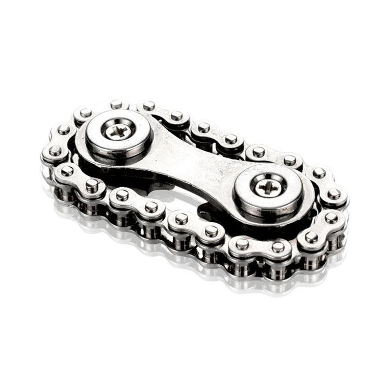 Sprockets Flywheel Fingertip Gyro Sprockets Chains EDC Metal Toy Gear Chain Gyro Drop Ship Sproket Roadbike Spinner images - 6