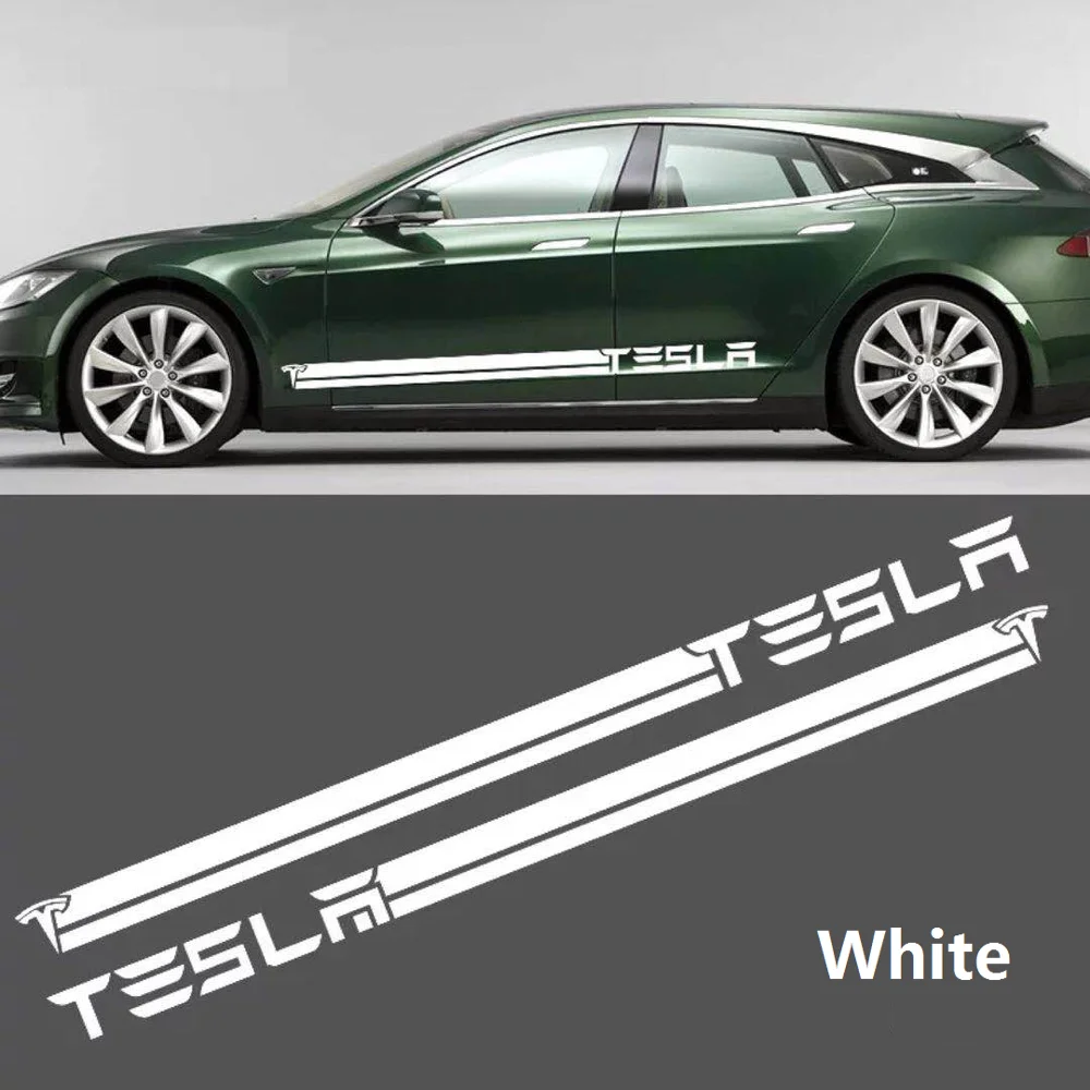 2 шт. автомобильные длинные боковые двери наклейки Авто Виниловая пленка