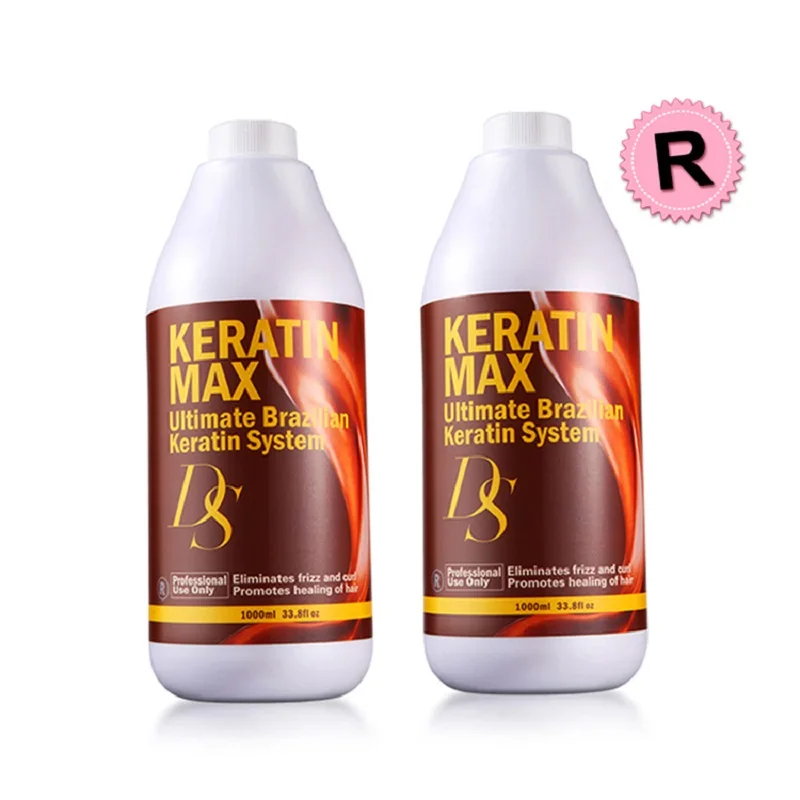 DS Max 12% Formalin Brazilian Keratin Treatment Straighten Very Resistant Hair for Making Shiny Smooth Hair Free Shipping