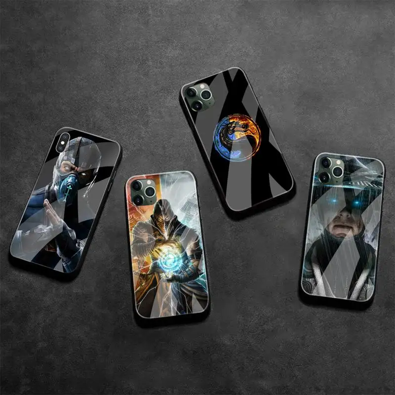 

Dabieshu Hot Game Mortal Kombat Coque Shell Phone Case Tempered Glass For iPhone 11 Pro XR XS MAX 8 X 7 6S 6 Plus SE 2020 case