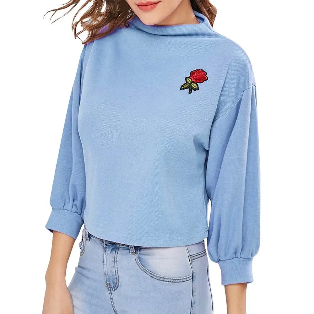 Новинка модная Осенняя толстовка Женский пуловер в стиле пэчворк с длинным