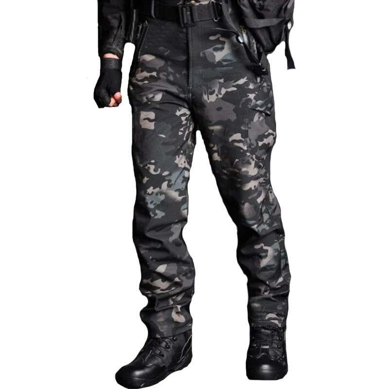 Тактические Водонепроницаемые спортивные брюки TAD Softshell охотничьи камуфляжные