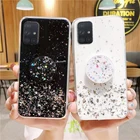 Блестящий Прозрачный чехол для Samsung Galaxy M31S M21 M51 A01 Core M02 M20 M30 M40 M10 M62 F62 J4 J6 Plus J5 J7 Prime J8, держатель для телефона