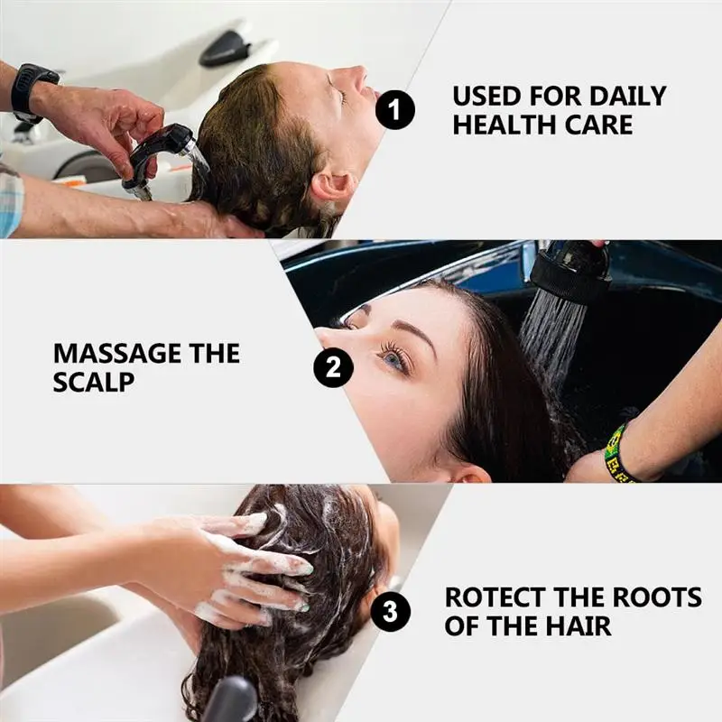 

1Pc Durable Comfortable Multipurpose Hair Brush Shampoo Brush Head Scalp Massager