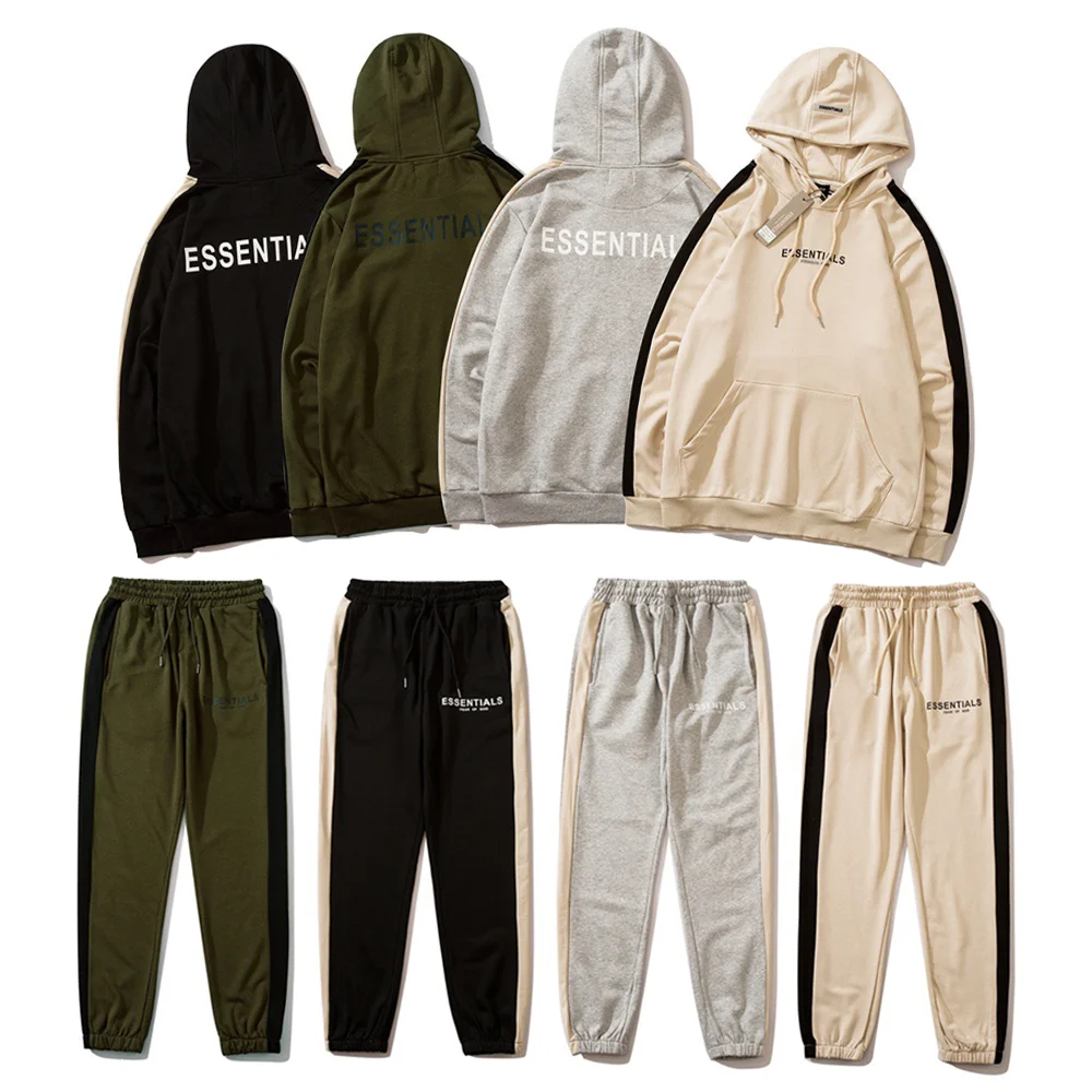 

New men's essential hoodie casual pants suit sweatshirt printed cotton oversized hoodie fashion hip-hop couple clothes