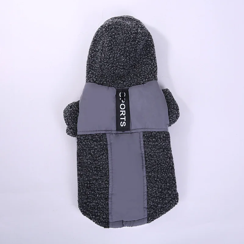 Спортивная одежда для собак зимнее теплое бархатное пальто маленьких мягкая