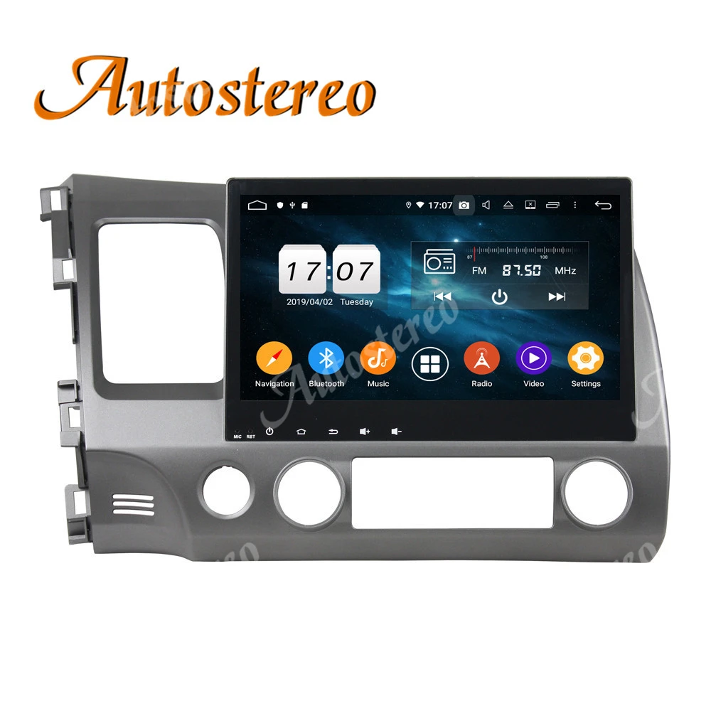 8 Core Android10 Car No DVD Player GPS Navigation For Honda Civic 2006-2011 Multimedia Auto Radio Headunit RHD Dashboard | Автомобили и