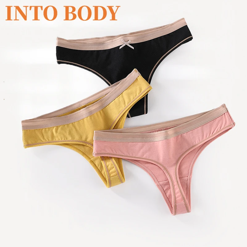 

Women's Thong Panties Silk Cotton Panties Comfortable And Breathable Soft Sexy Girls Panties Cotton Panties Seamless Bikini