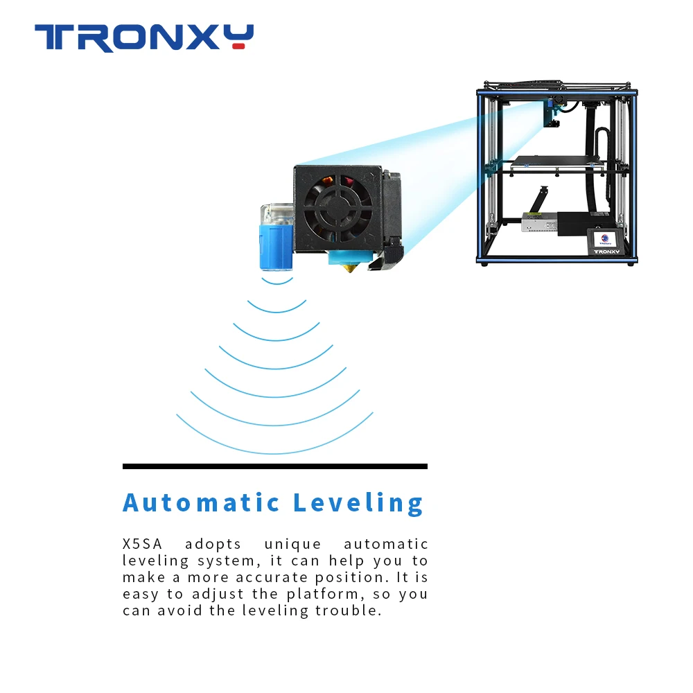 X5SA PRO Full Metal Frame High Precision 3D Printer DIY Kit With Automatic leveling function and Double Axis External Guide Rail