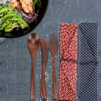dinnerware sets japanese style reusable bamboo dinnerware set tableware kit knife fork