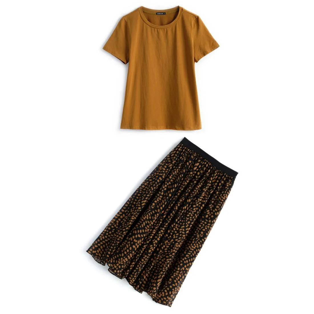 

2021 New Summer Vacation Harajuku 2 Piece Set Women Skirt Set Woman Suit Conjunto Feminino Ensemble Femme Year-old Femal Costume