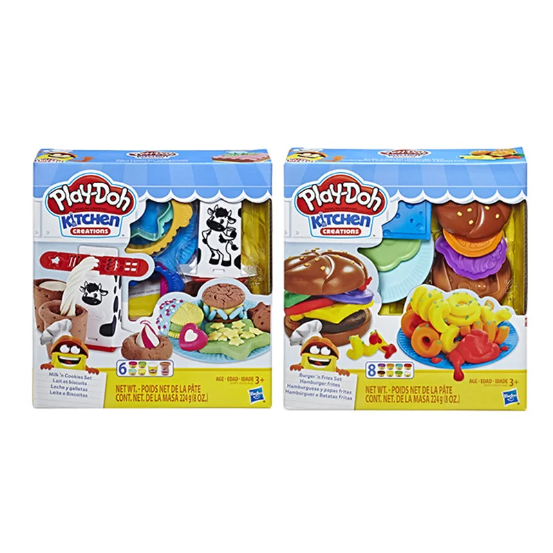 Hasbro Play Doh набор закусок гамбургеров глина цветная грязь Креативные кухонные