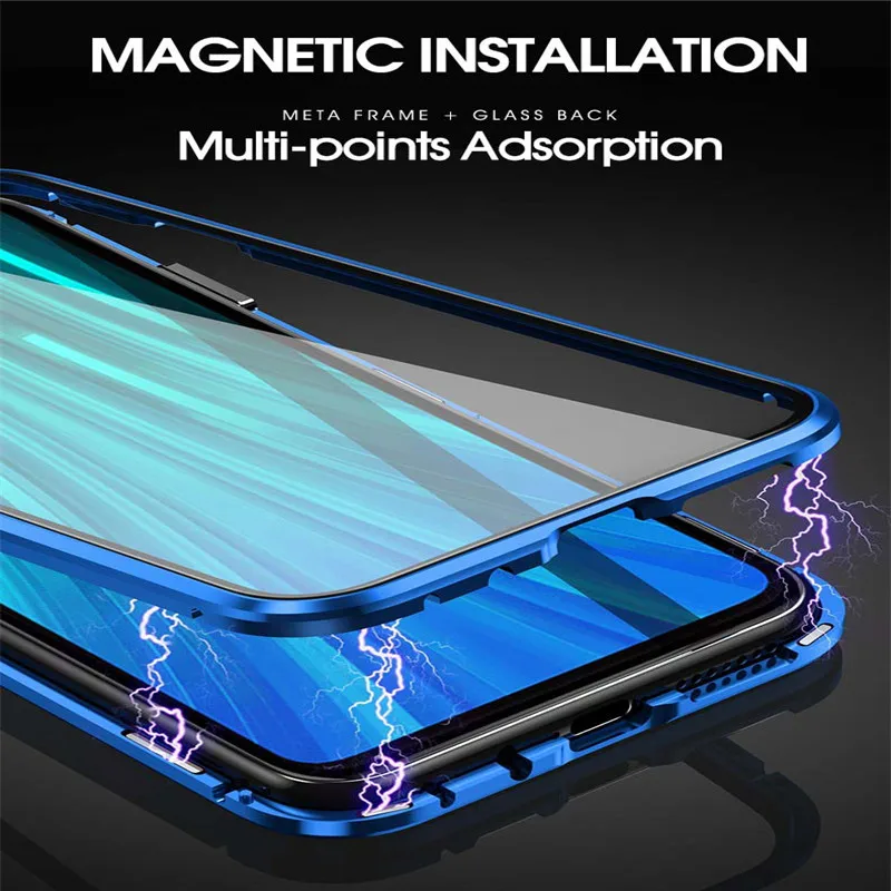 Двухсторонний стеклянный магнитный металлический чехол для Xiaomi cc9 pro Чехол для телефона для Xiaomi NOTE 10 PRO Чехол