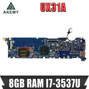 original ux31a mainboard ux31a ux31a2 8gb ram i7 3537u cpu for asus laptop motherboard free global shipping