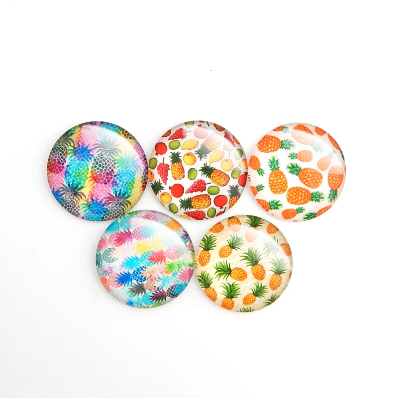 QIYUE мультяшный ананас магнит на холодильник хрустальные круглые стеклянные