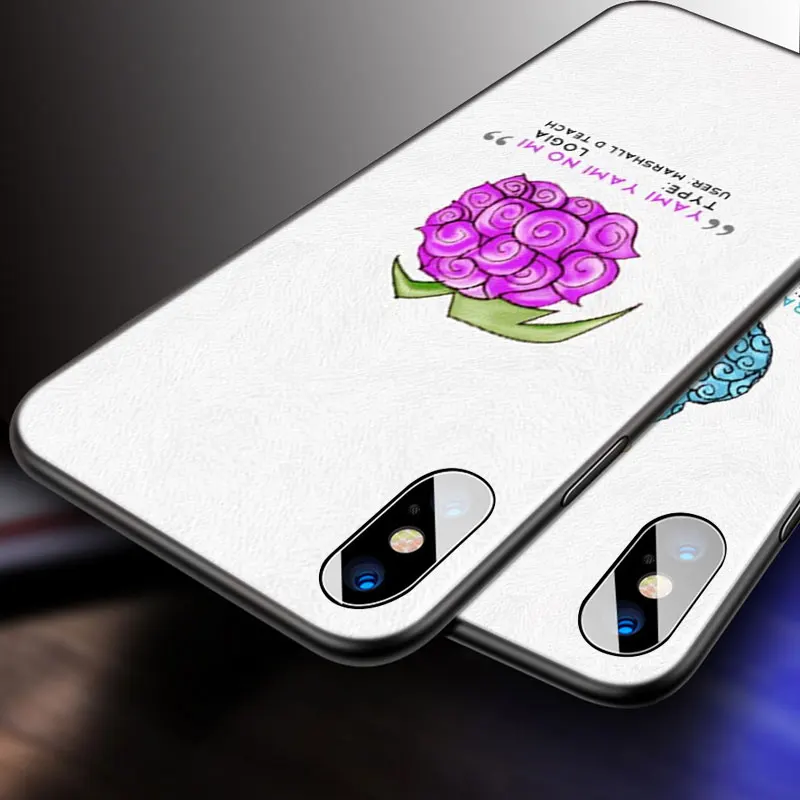 

One Piece Devil Fruit For Apple iPhone 12 11 Pro Max mini XS Max XR X 8 7 6 6S Plus 5S SE 2020 Soft Black Phone Case