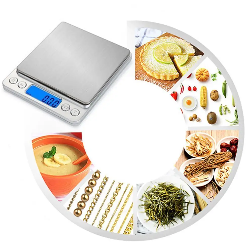 Кухонные весы для выпечки точные цифровые с ЖК дисплеем 500 г/3000 г электронные