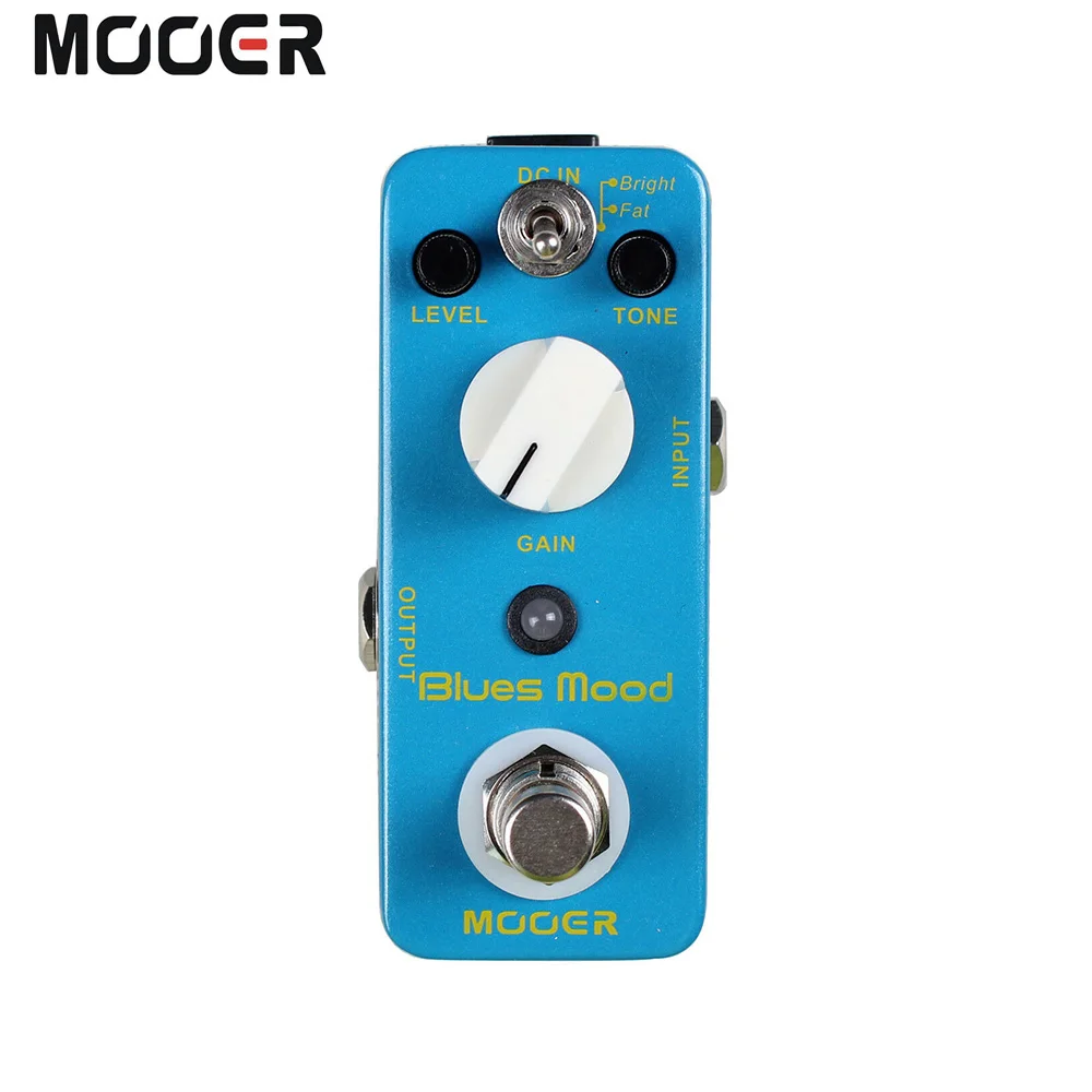 MOOER Блюз настроение педаль для гитарного эффекта овердрайв Blues Стиль 2 режима