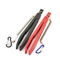 fishing tongs fishing supplies fishing gripper with belt clip key chain holder fish holder switch lock gear pince fishing tools