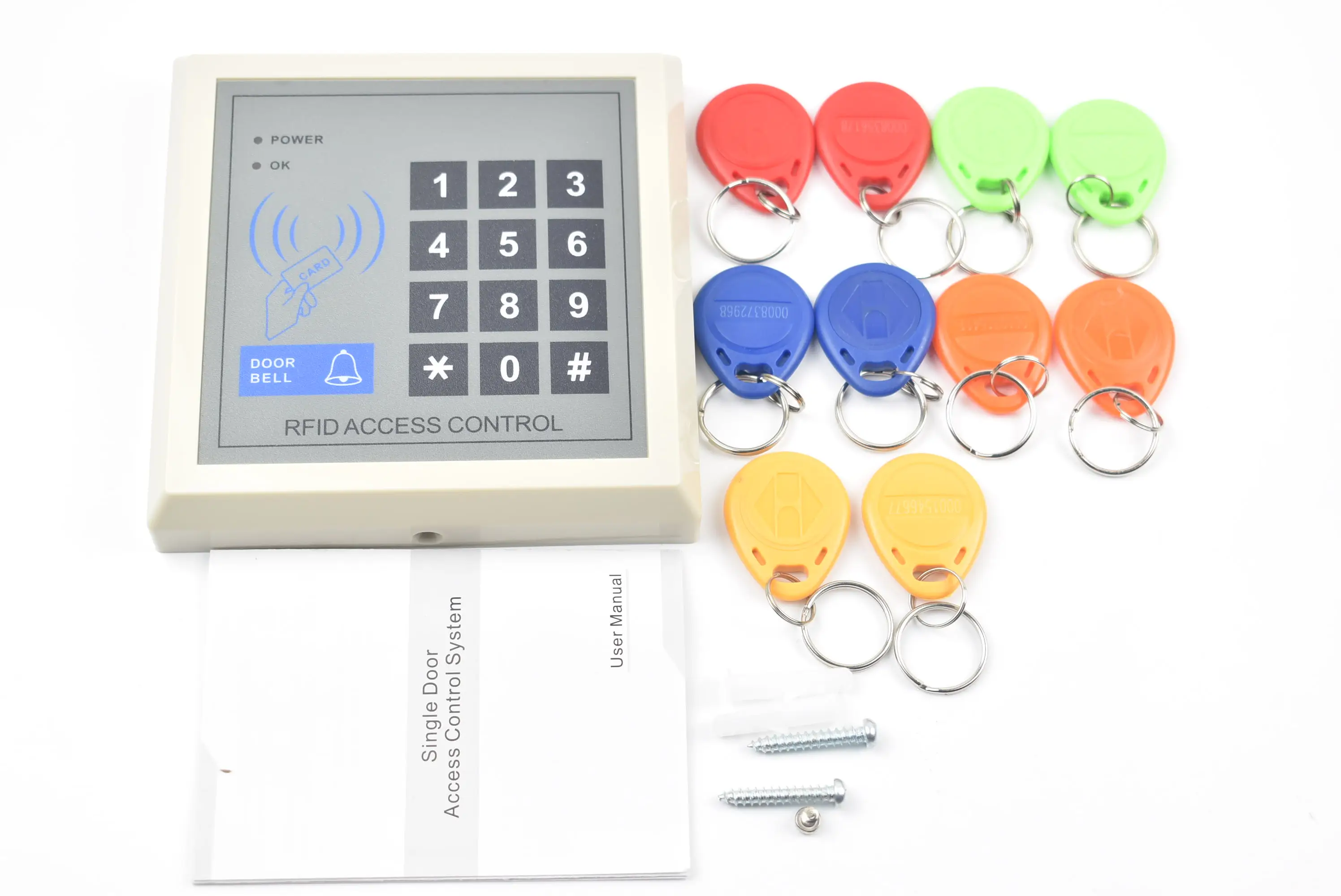 

RFID Access Control System Device Machine Security 125Khz RFID Proximity Entry Door Lock 1000 user Card Reader Door Lock System