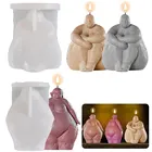 Силиконовая форма в форме свечи для пышных женщин, модная женская форма для рукоделия, силиконовая форма в виде абстрактного тела ручной работы, домашний декор