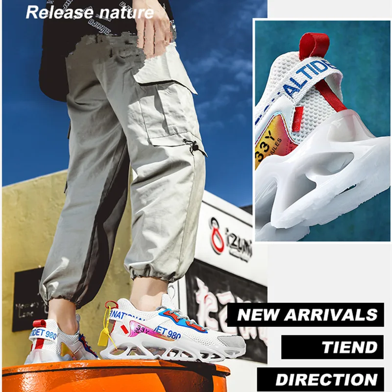 

Mens Comfortable Wear-resistant Sneakers Fashion Outdoor Jogging Sports Shoes Running Shoes Non Slip Lace Up Breathable Shoes