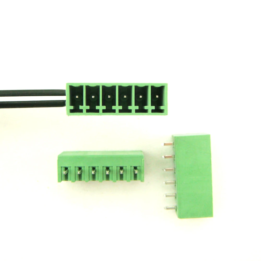 (50 шт./лот) 15EDG-3.5-6P прямой штифт PCB Клеммная колодка Разъем 3 5 мм Шаг 6 контактов